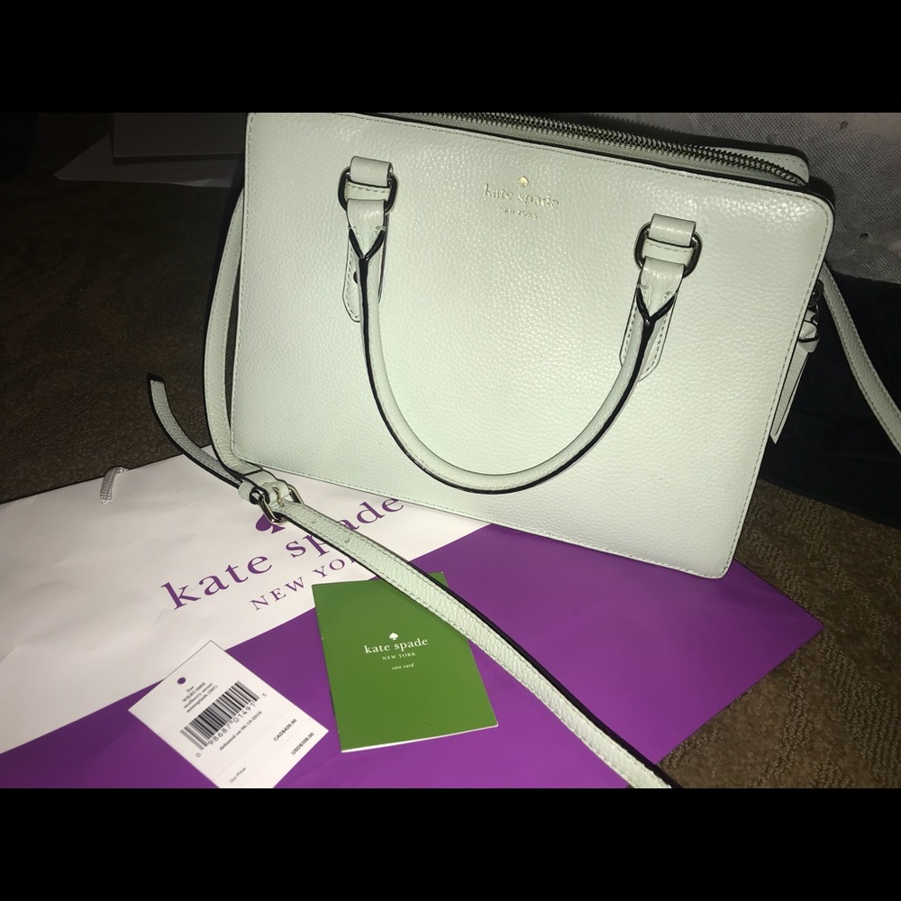 Teal Kate Spade sidebag/handbag